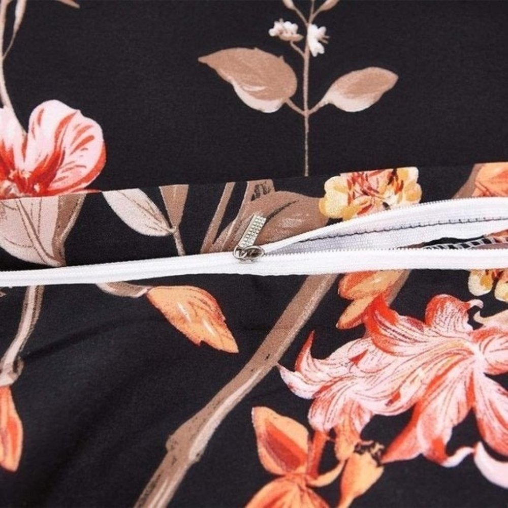 Final Price New Floral Queen Duvet Set - Picture 3 of 5